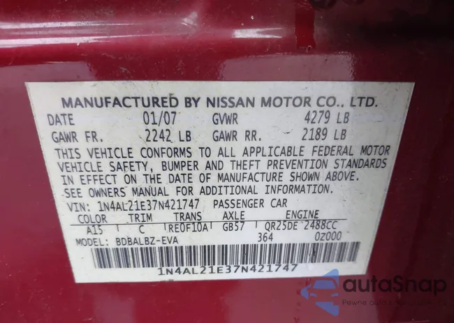 1N4AL21E37N421747: 44037852