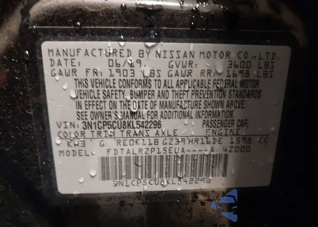 3N1CP5CU8KL542296: 44037961