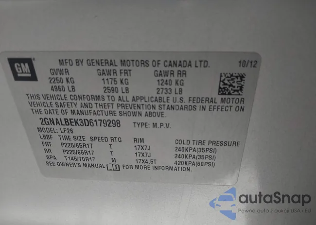 2GNALBEK3D6179298: 44038020