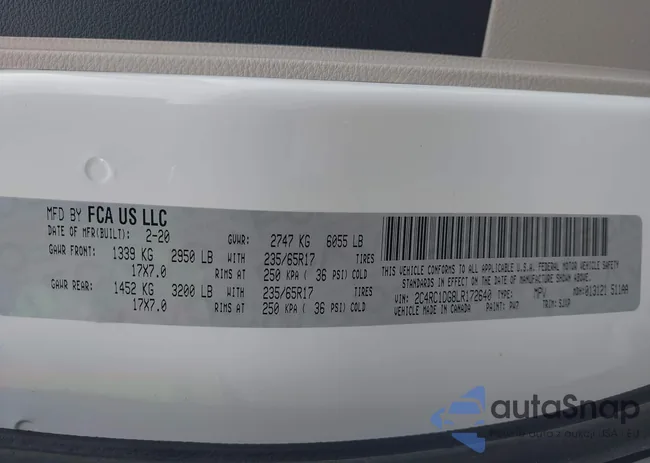 2C4RC1DG8LR172640: 44038149