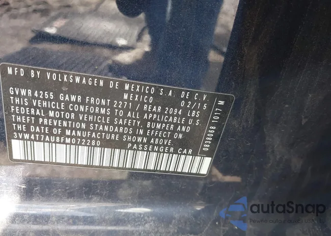 3VW4T7AU8FM072280: 44037281