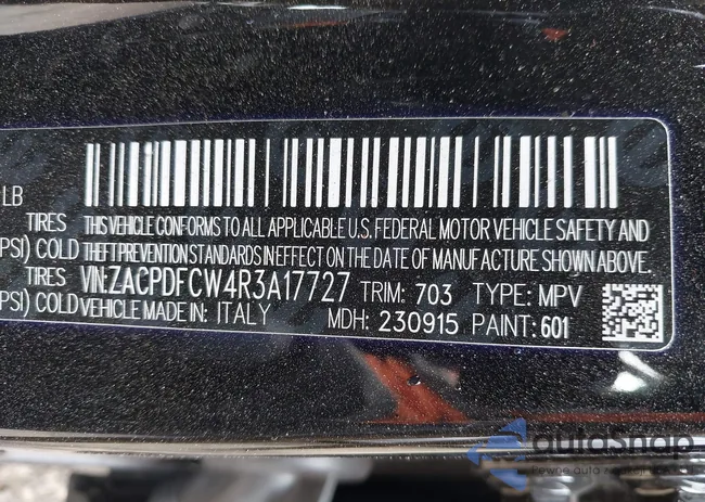 ZACPDFCW4R3A17727: 44037447