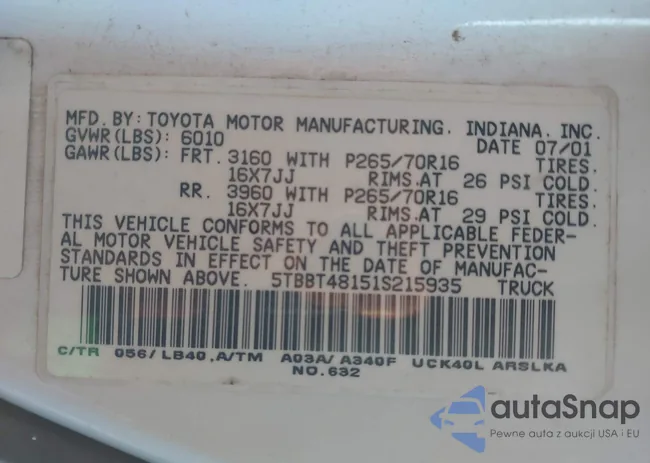 5TBBT48151S215935: 44037520