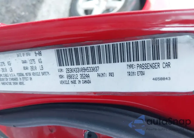 2B3KA33V09H533037: 44037619