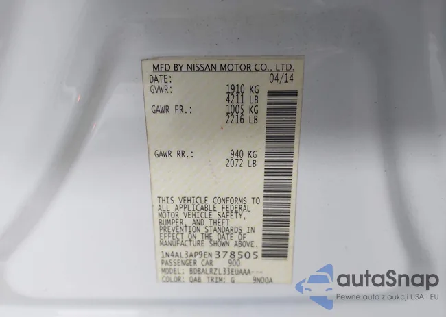 1N4AL3AP9EN378505: 44038673