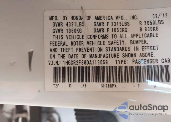 1HGCR2F88DA113059: 44038829