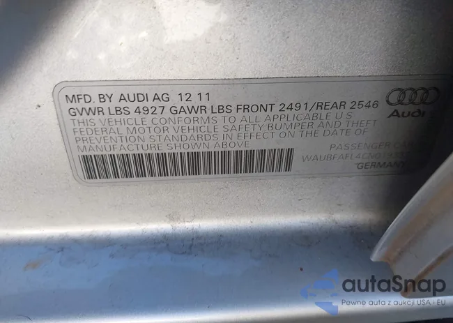 WAUBFAFL4CN019332: 44038831