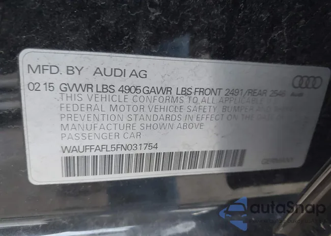 WAUFFAFL5FN031754: 44038858