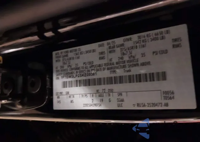 1FTEW3LP2SKE09381: 44039049