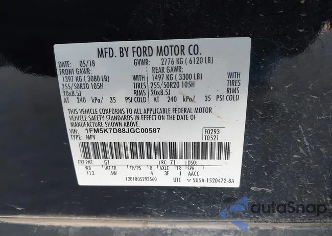 1FM5K7D88JGC00587: 44039094