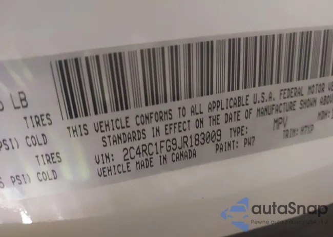 2C4RC1FG9JR183009: 44039726