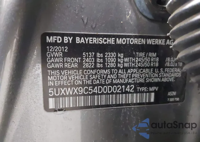 5UXWX9C54D0D02142: 44039768