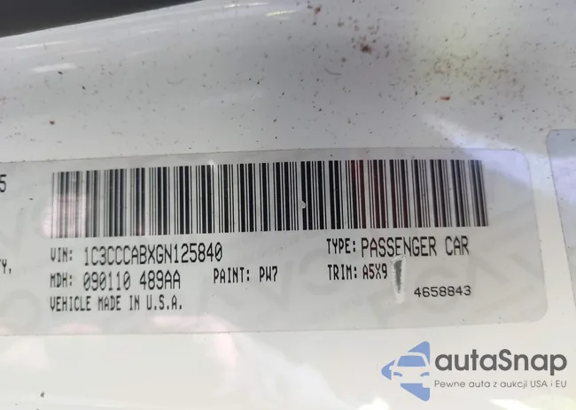 1C3CCCABXGN125840: 44039776