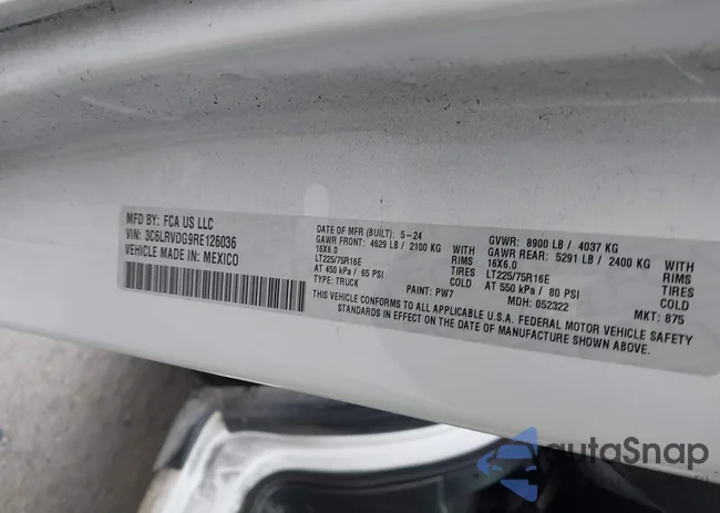 3C6LRVDG9RE126036: 44039917