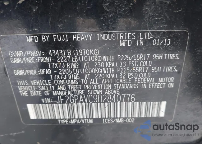 JF2GPAVC9D2840776: 44039277