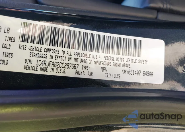 1C4RJFAG2CC297567: 44039361