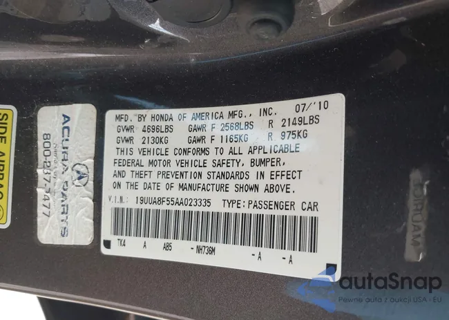 19UUA8F55AA023335: 44039518