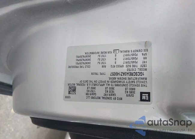 1GCSCREA0AZ149057: 44039585