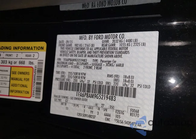 1FA6P8AM9G5219483: 44039623