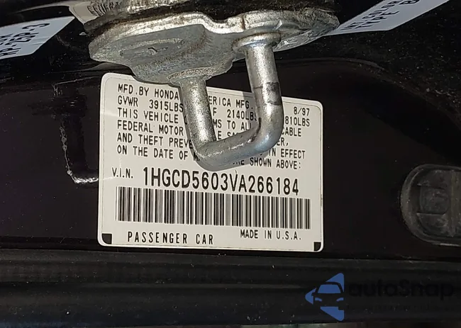 1HGCD5603VA266184: 44040637