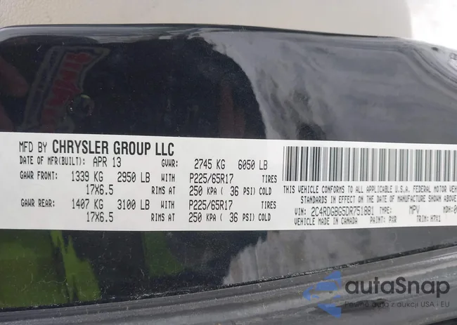 2C4RDGBG5DR751881: 44040738