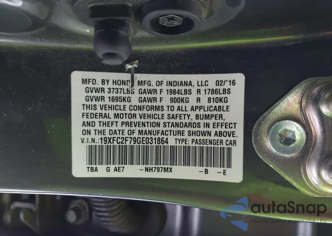 19XFC2F79GE031864: 44040326