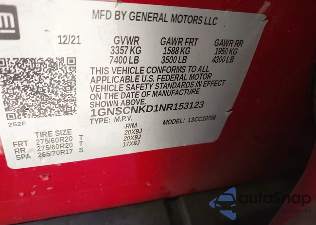 1GNSCNKD1NR153123: 44040388