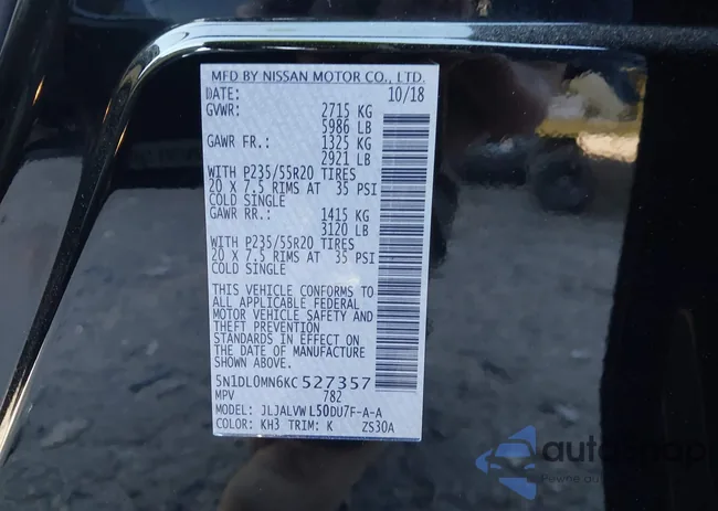 5N1DL0MN6KC527357: 44040412