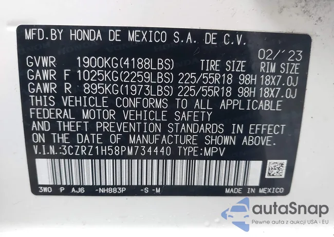 3CZRZ1H58PM734440: 44040418