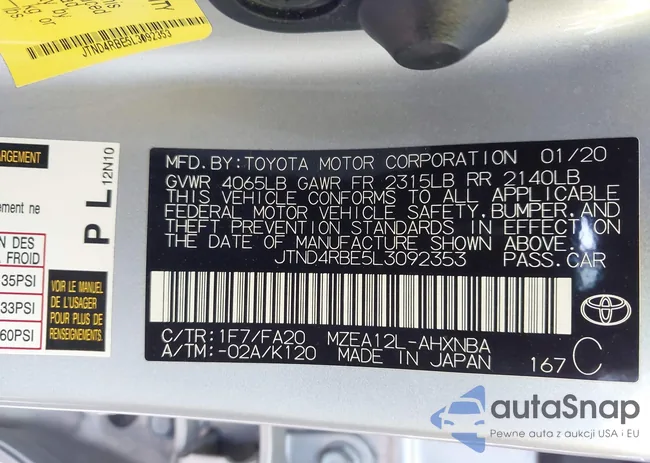 JTND4RBE5L3092353: 44040595