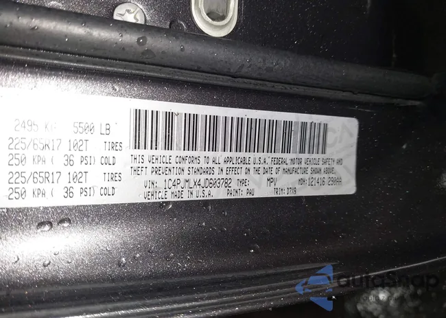 1C4PJMLX4JD603782: 44041730