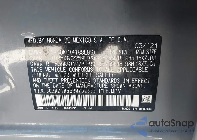 3CZRZ1H55RM752333: 44042111