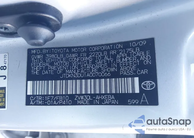 JTDKN3DU1A0070066: 44042191