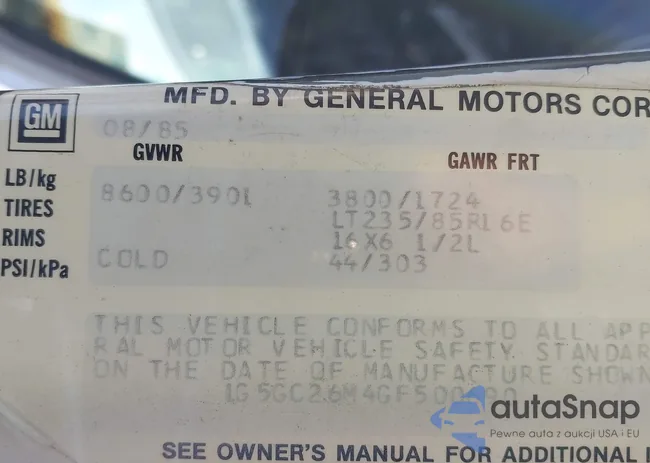 1G5GC26M4GF500690: 44041319