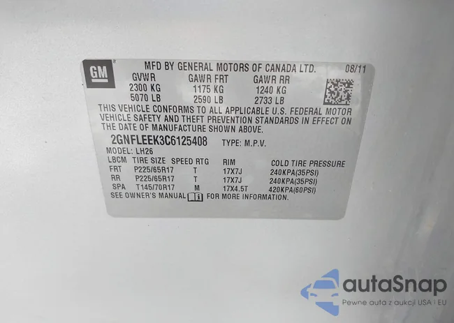 2GNFLEEK3C6125408: 44042636