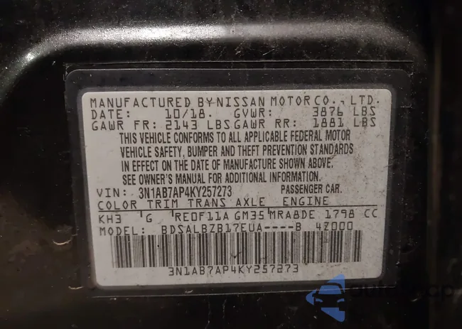 3N1AB7AP4KY257273: 44042749