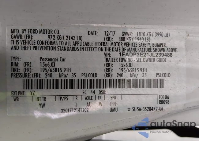 1FADP3E21JL239488: 44042896