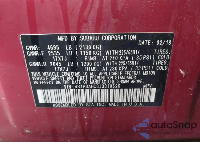 4S4BSAHC8J3310626: 44042923