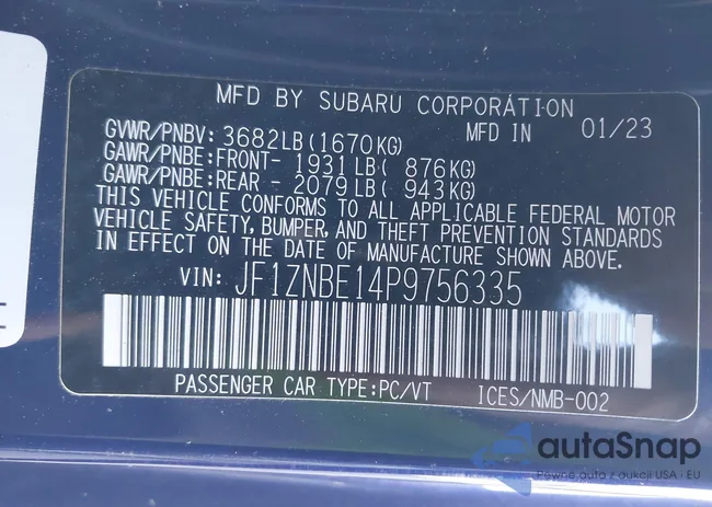 JF1ZNBE14P9756335: 44043020