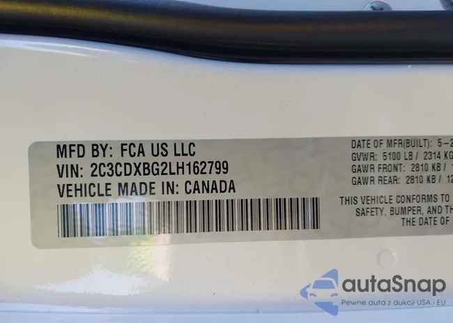 2C3CDXBG2LH162799: 44043053