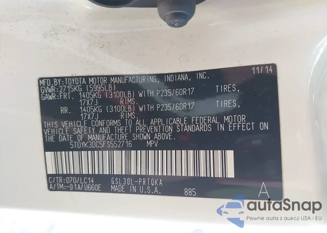 5TDYK3DC5FS552716: 44043078