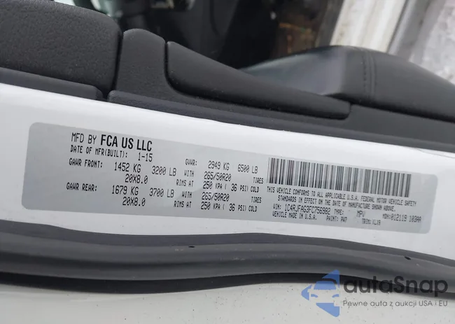 1C4RJFAG3FC756982: 44043110