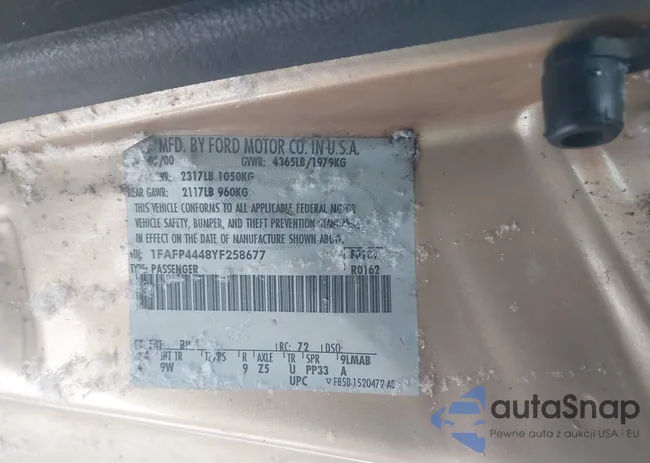 1FAFP4448YF258677: 44042529