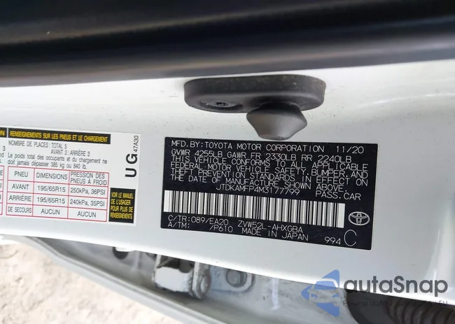 JTDKAMFP4M3177799: 44042584