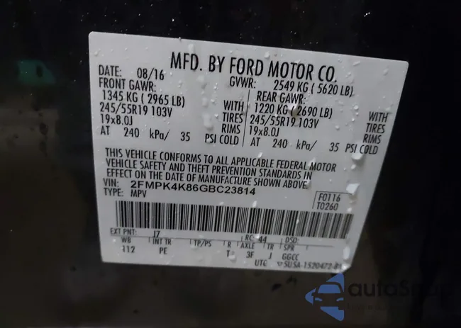 2FMPK4K86GBC23814: 44042627