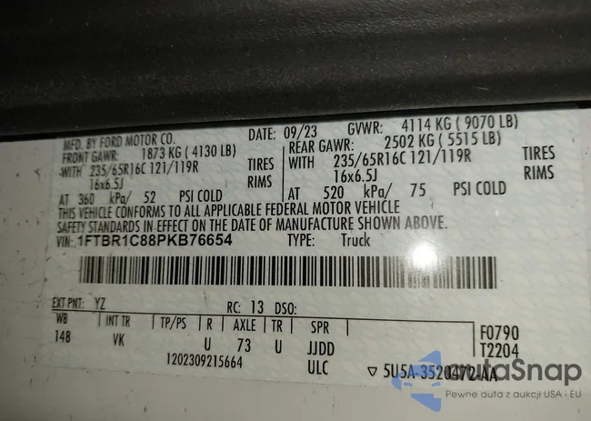 1FTBR1C88PKB76654: 44043658