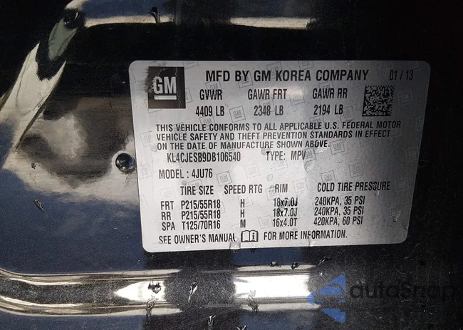 KL4CJESB9DB106540: 44043772