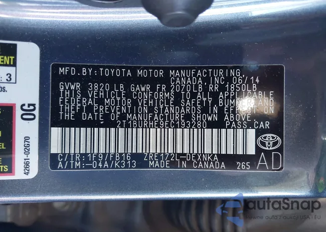 2T1BURHE9EC193280: 44043876