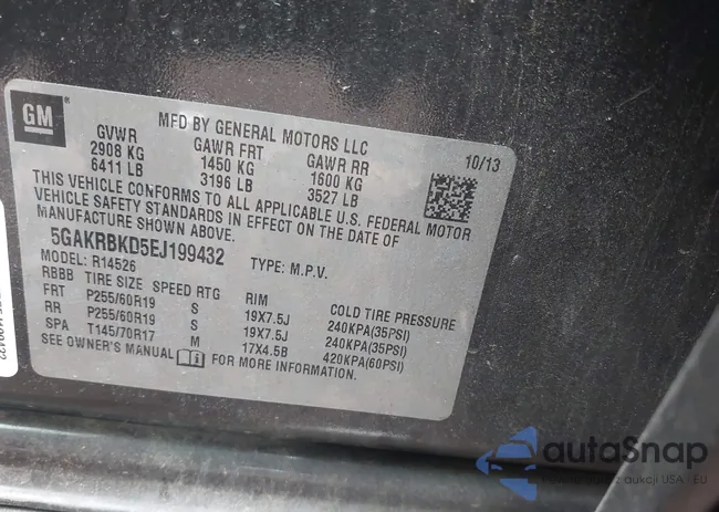 5GAKRBKD5EJ199432: 44043887