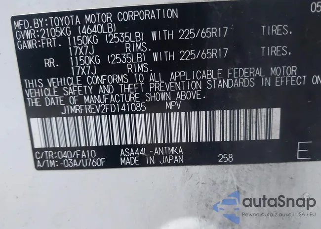 JTMRFREV2FD141085: 44044014